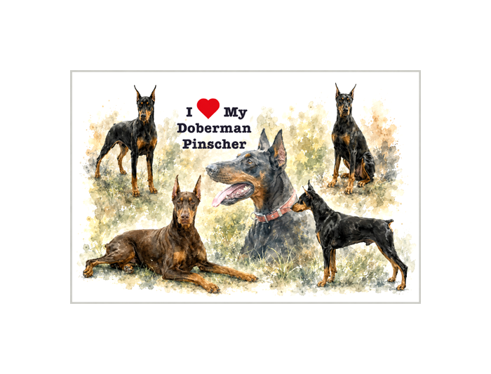 Doberman Pinscher Art Print