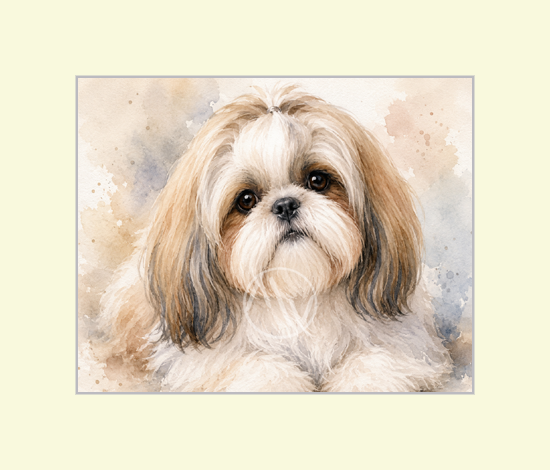 Shih Tzu Dog Art Print