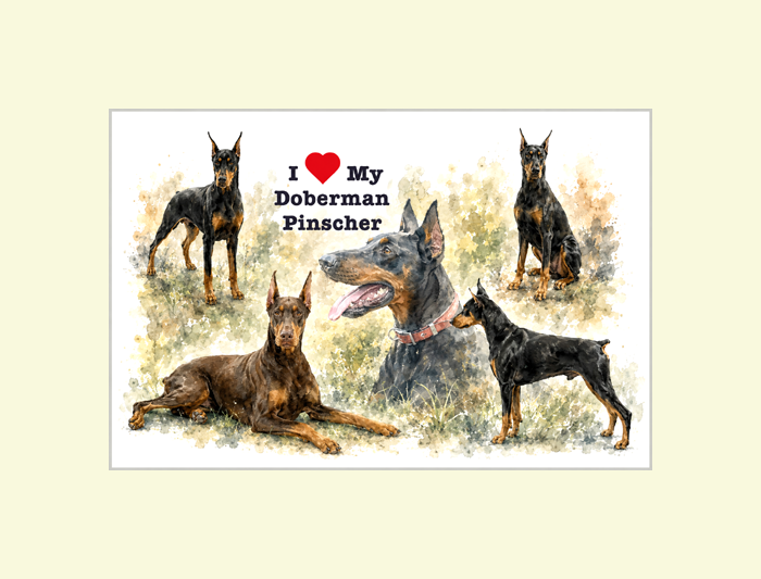 Doberman Pinscher Art Print