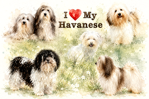 Havanese Dog Art Print