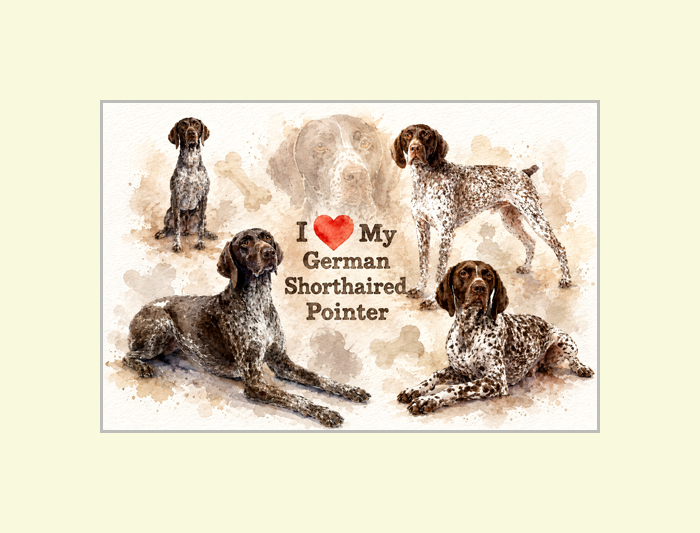 German Shorthaired Pointer Art Print