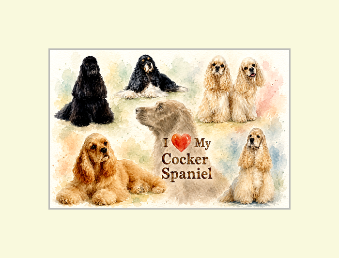 Cocker Spaniel Lover Decorative Poster