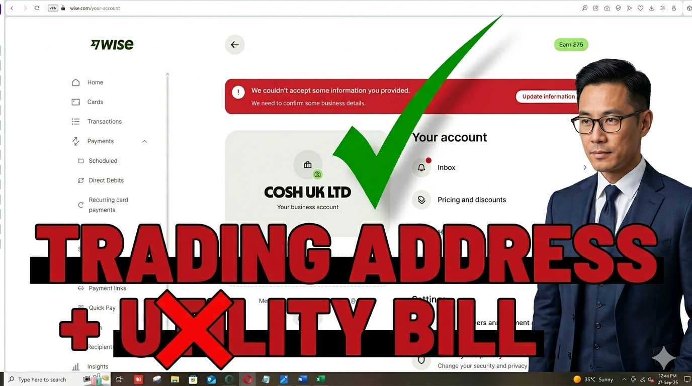 Wise Trading Address Issue solved | How to Solve Wise Trading Address Problem 2026