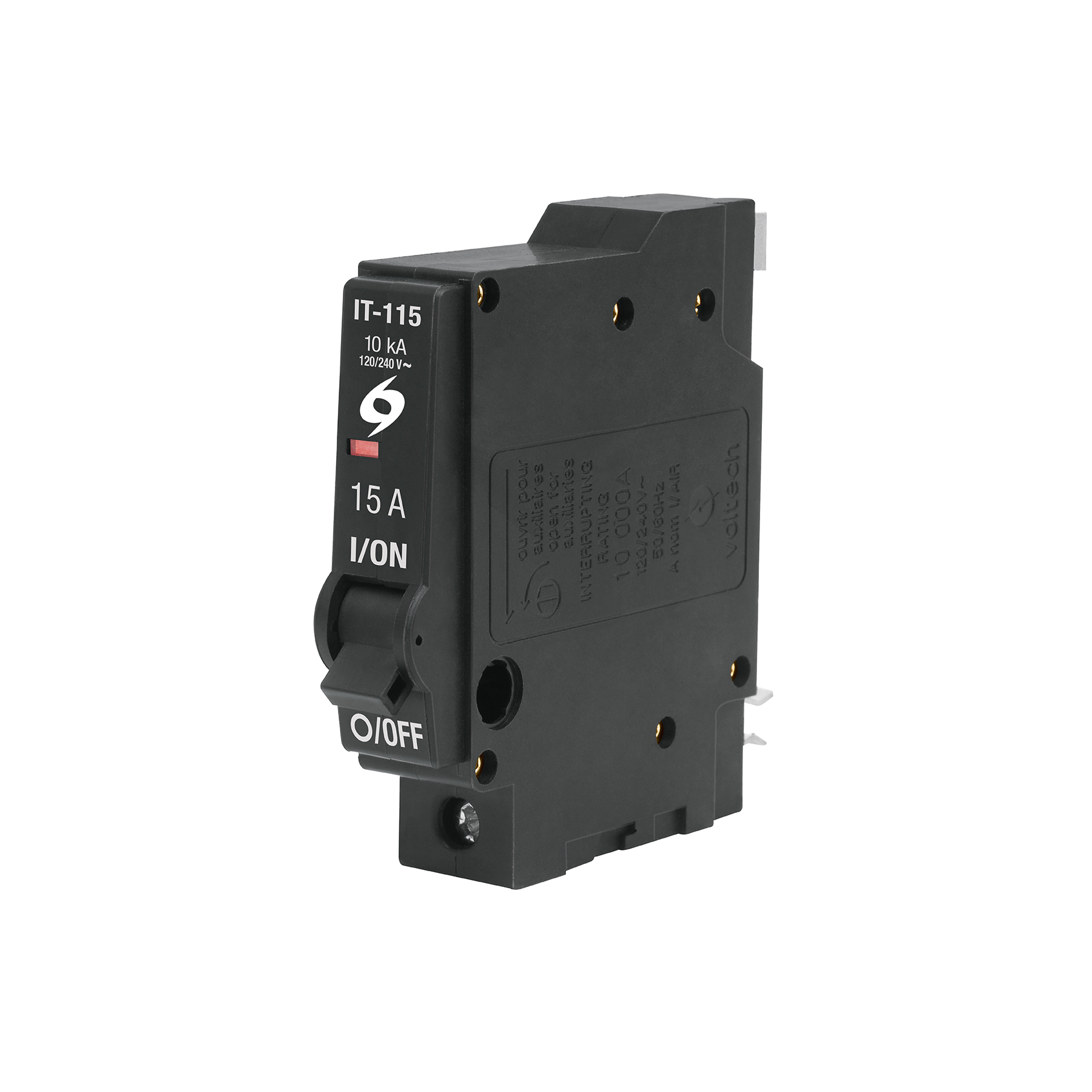 Interruptor de 1 polo 15A, enchufable, a granel, VOLTECK