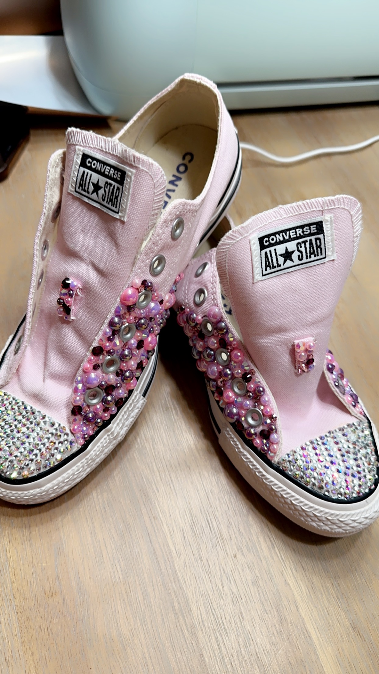 Custom Bejeweled Converse Sneakers
