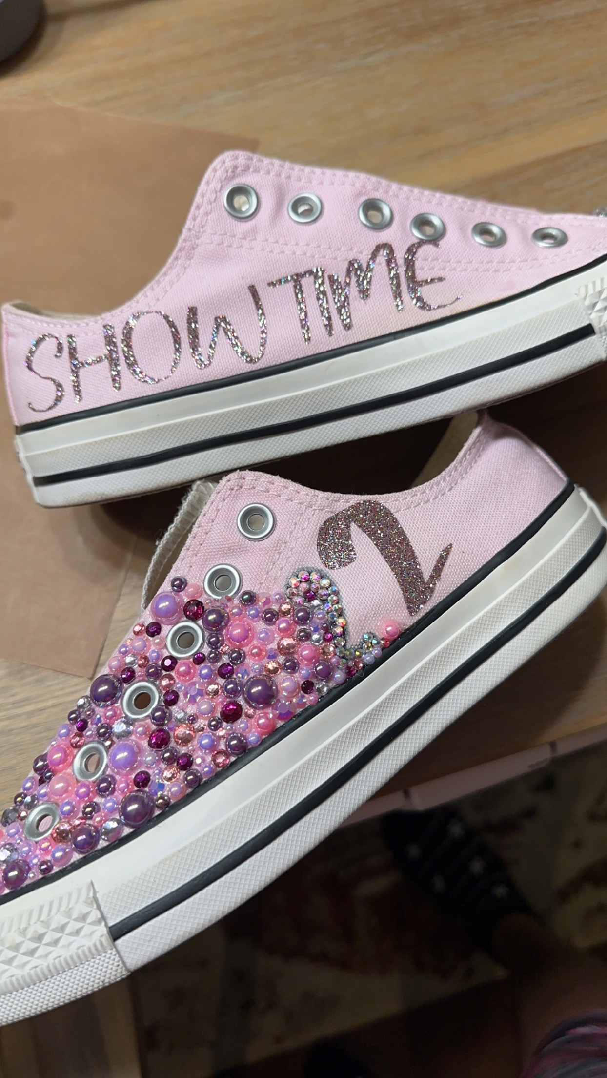 Custom Bejeweled Converse Sneakers