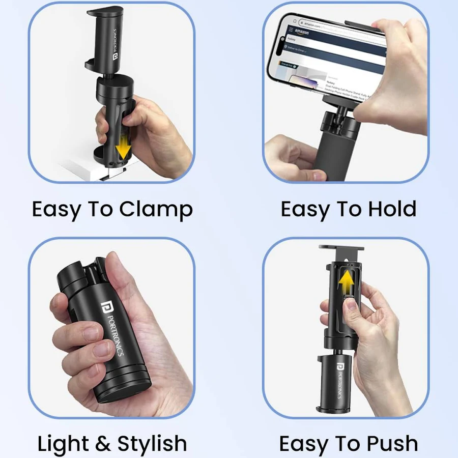 Shop Portronics Mobot Clip 360° Mobile Holder with Adjustable Angles