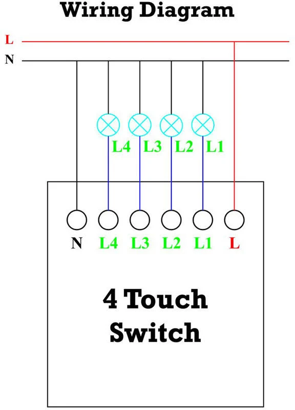 HomeMate Wi-Fi Smart 4 Gang Switch