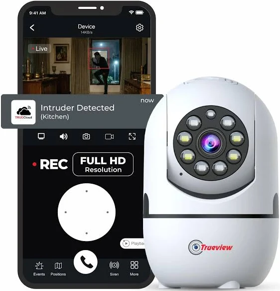 Trueview 2MP Smart CCTV Wi-Fi Home Security Camera