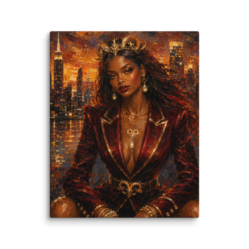 "Ember Crown" | Aries Inspired Canvas Print