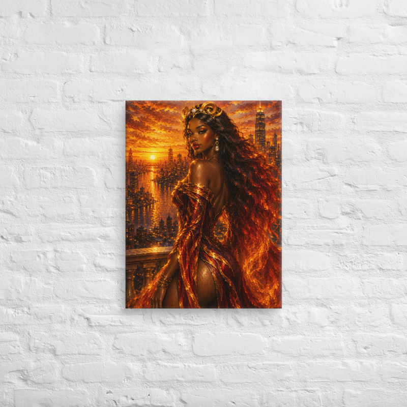 "Queen at Sunset" | Aries Inspired Canvas Print