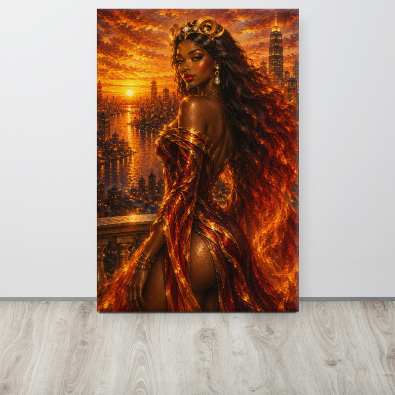 "Queen at Sunset" | Aries Inspired Canvas Print