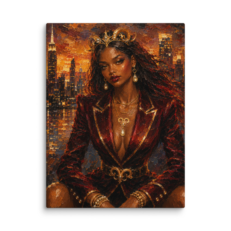 "Ember Crown" | Aries Inspired Canvas Print