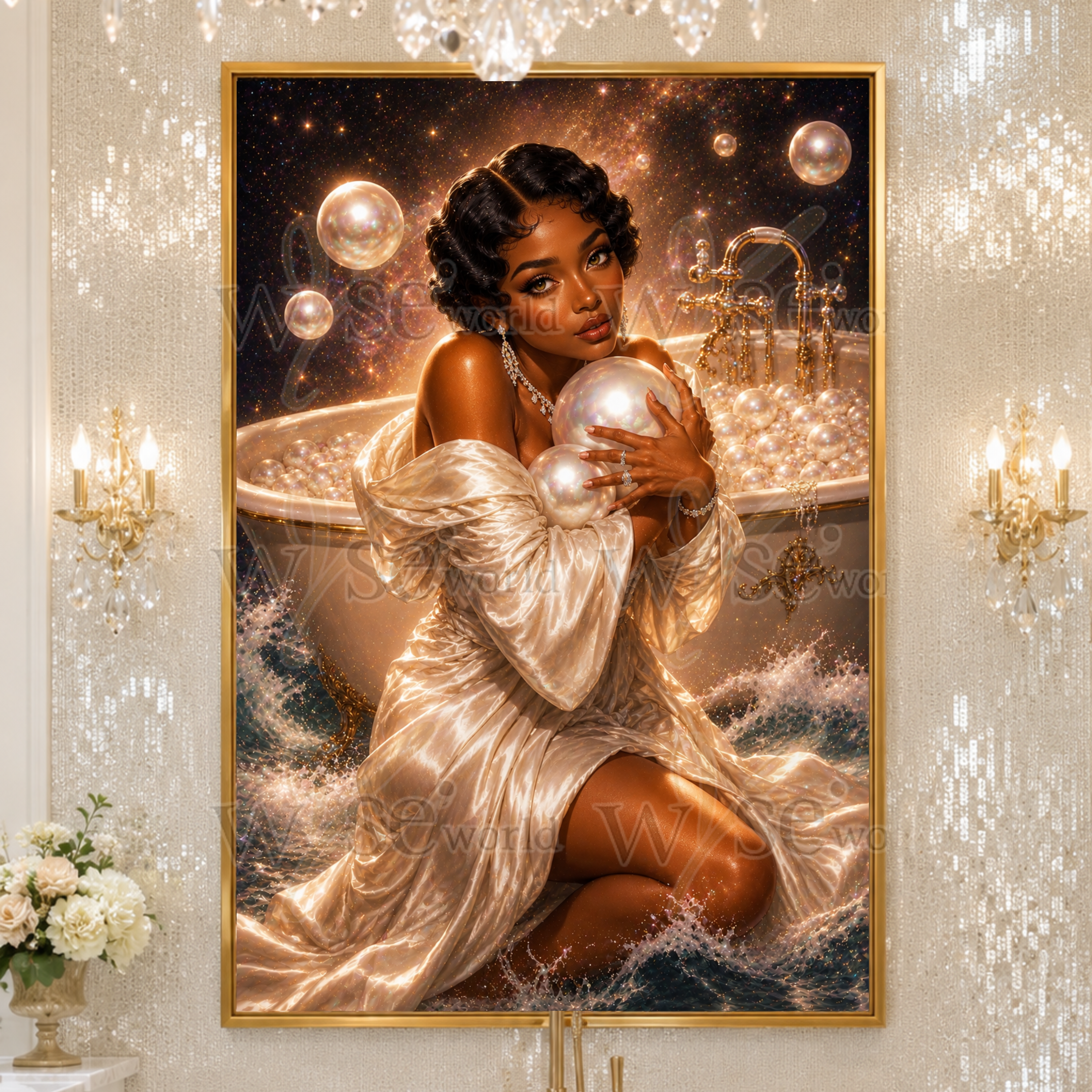 "Cosmic Crystals" | Gemstone Inspired Digital Art Collection
