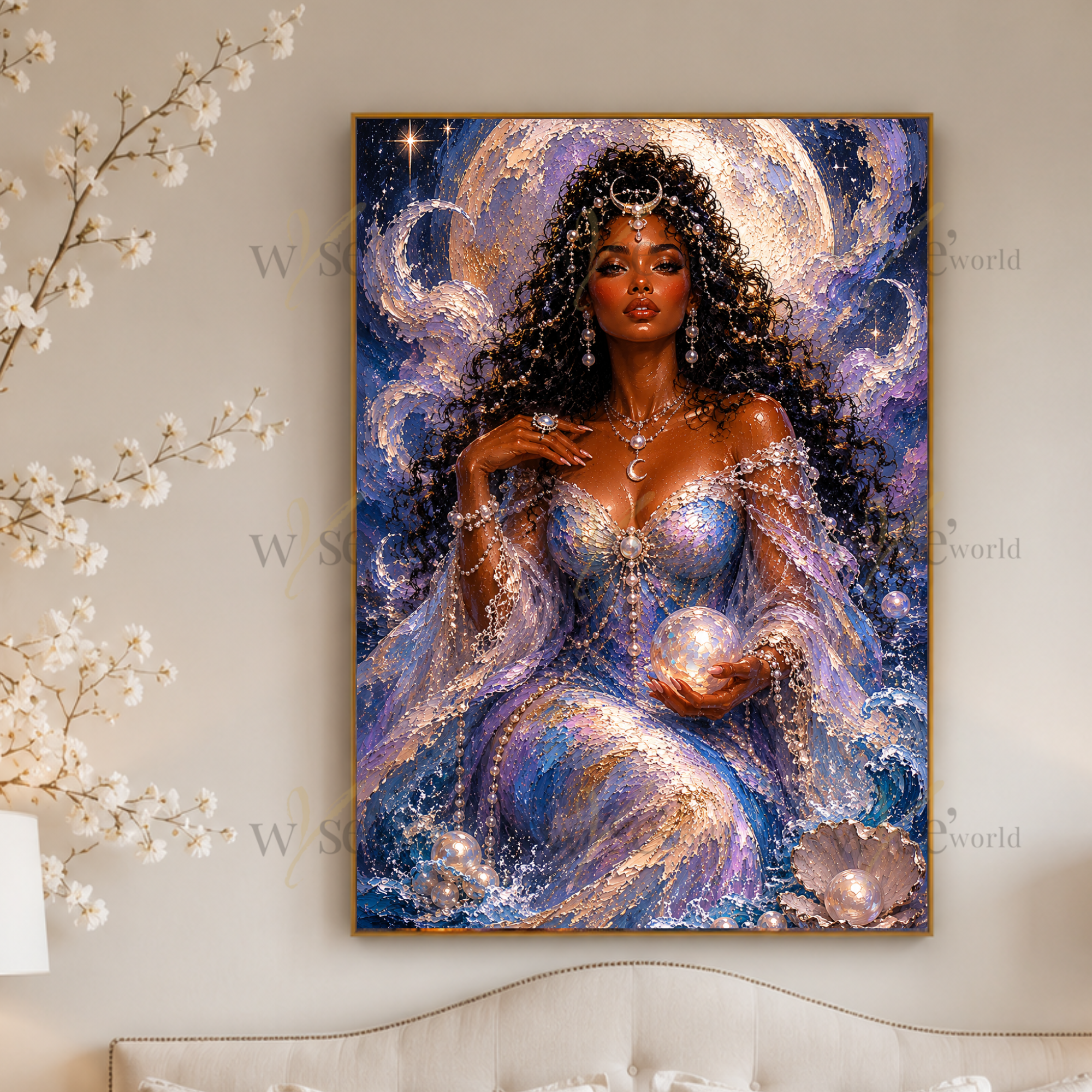 "Pearls" | Cancer Inspired Canvas Print