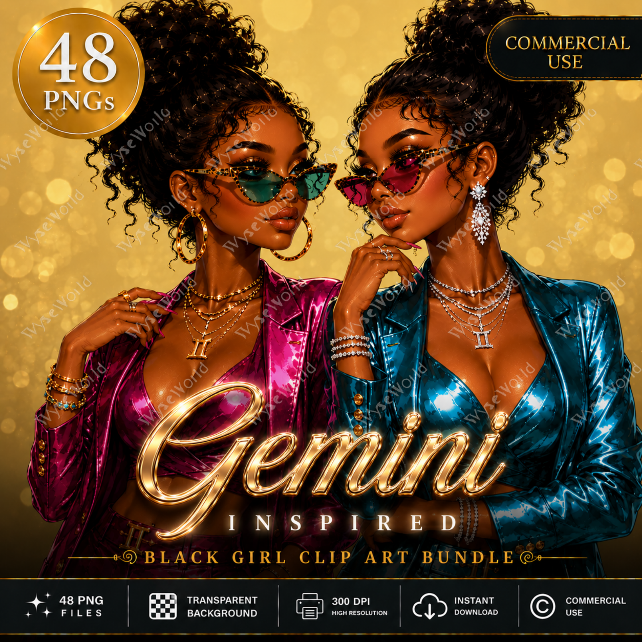 "Gemini Mindset" | Clip Art Bundle