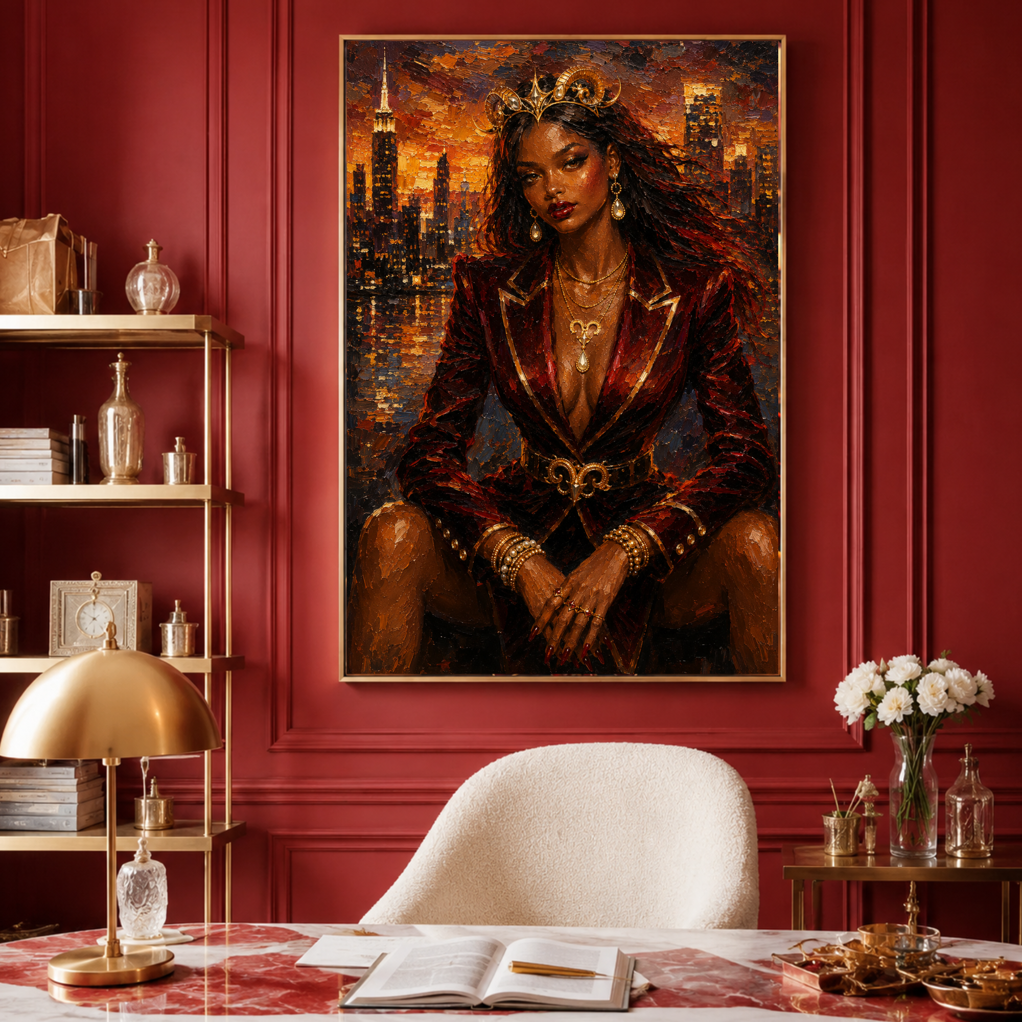 "Ember Crown" | Aries Inspired Canvas Print