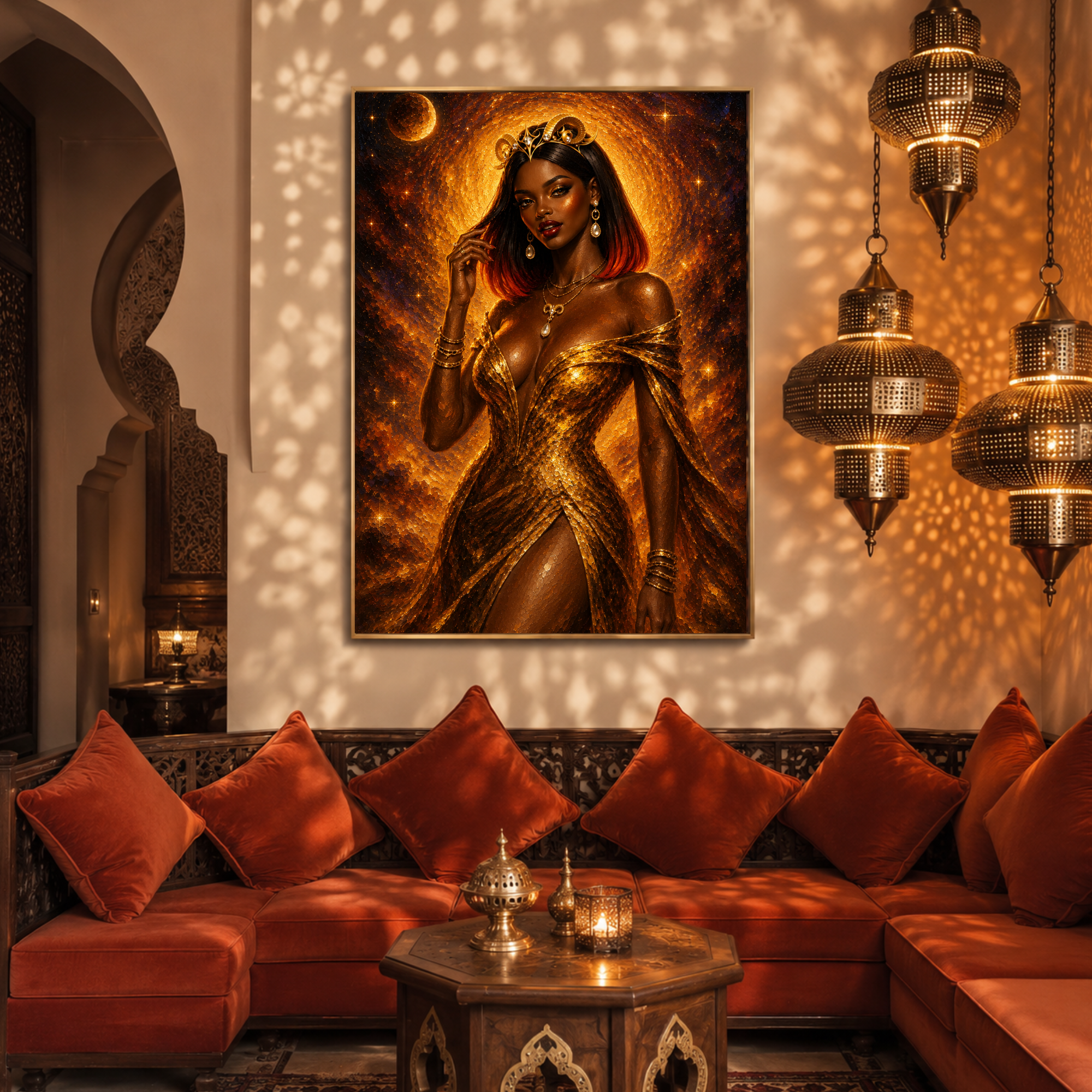 "Regal Ascension" | Aries Inspired Canvas Print