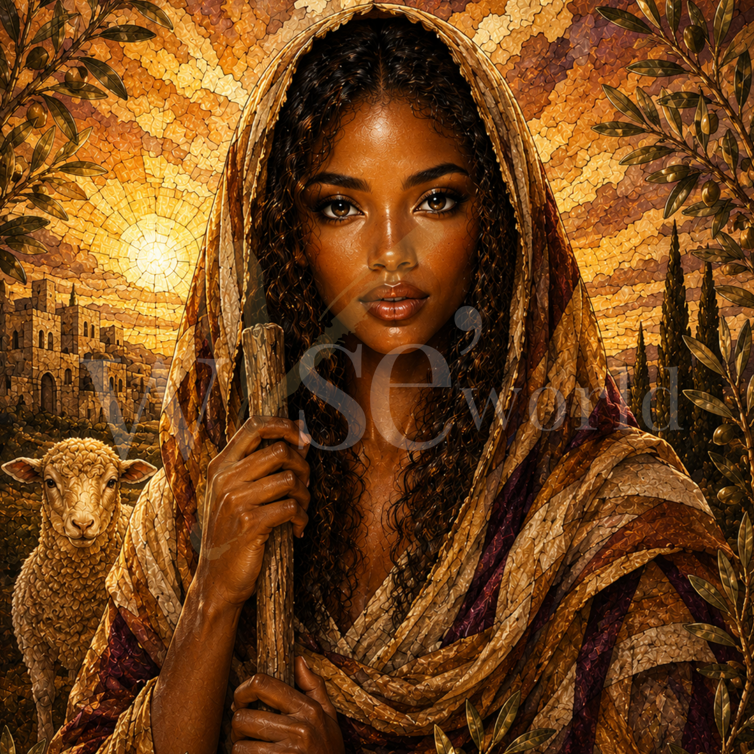 "Faithful Journey" | Mary Magdalene Digital Art 