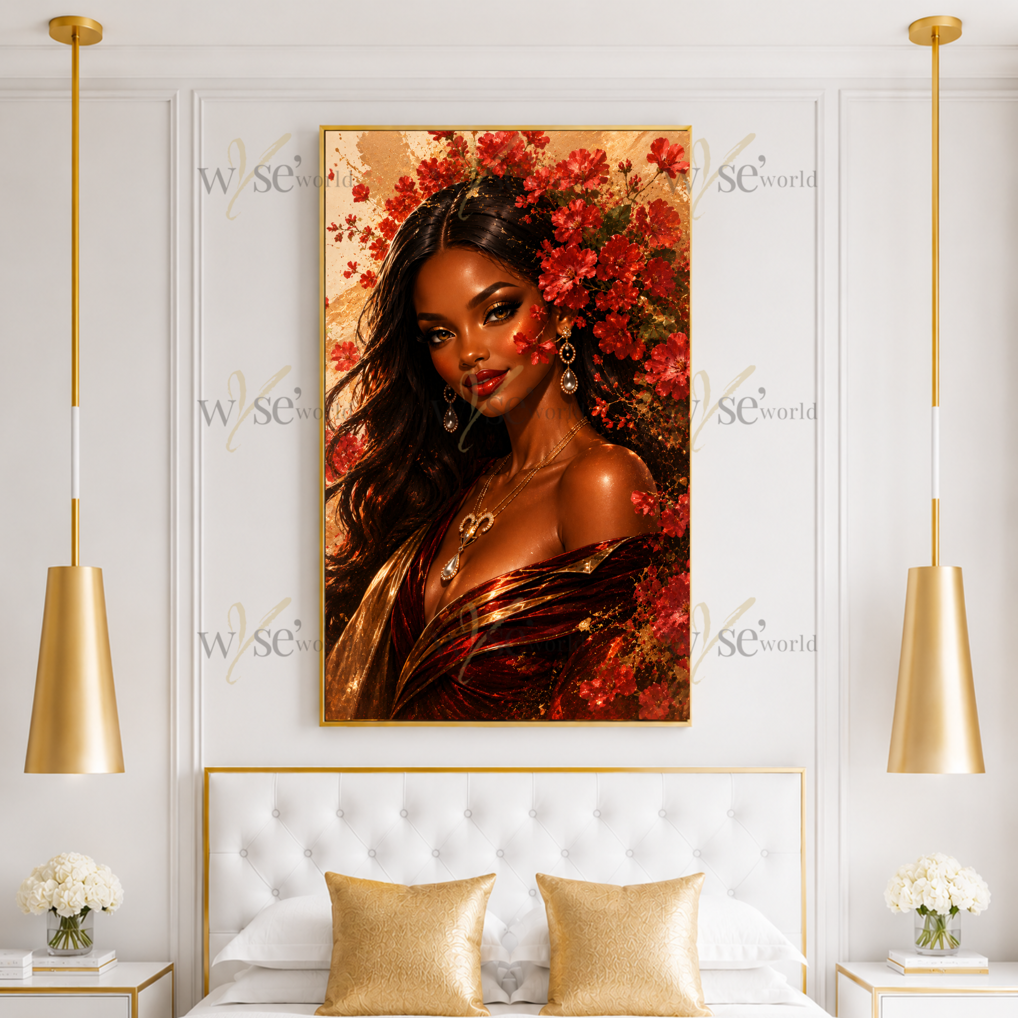 "Fearless Petals" | Aries Floral Poster
