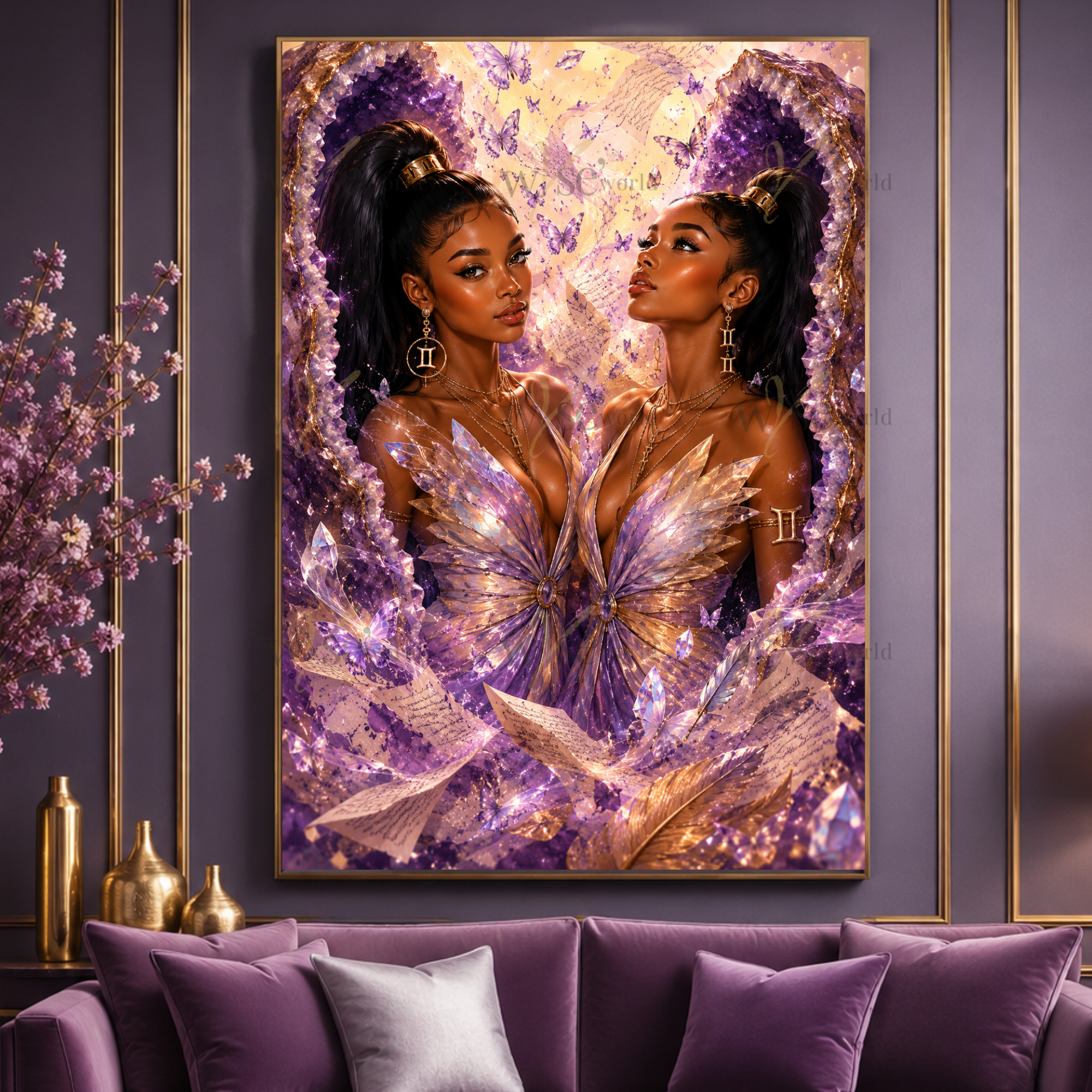 "Duality" | Gemini Inspired Canvas Wall Art