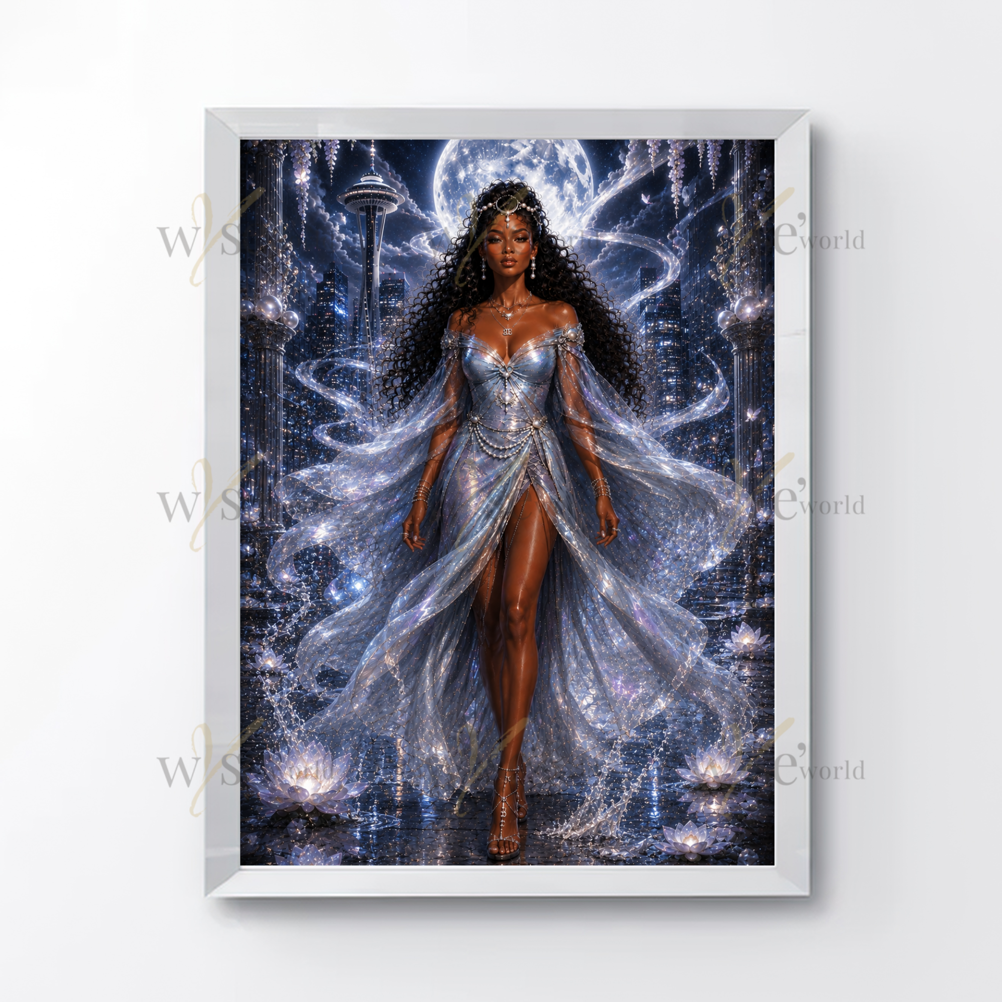 "Moonlit Reverance" | Cancer Digital Art
