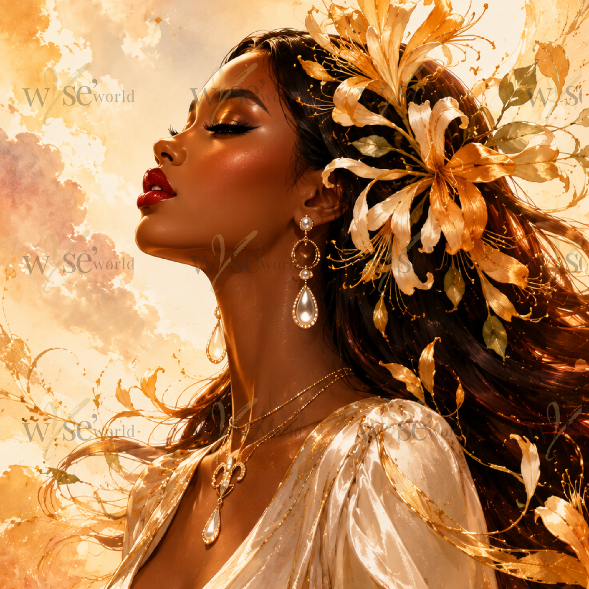 The Wild Bloom Collection | Floral Goddess Digital Art