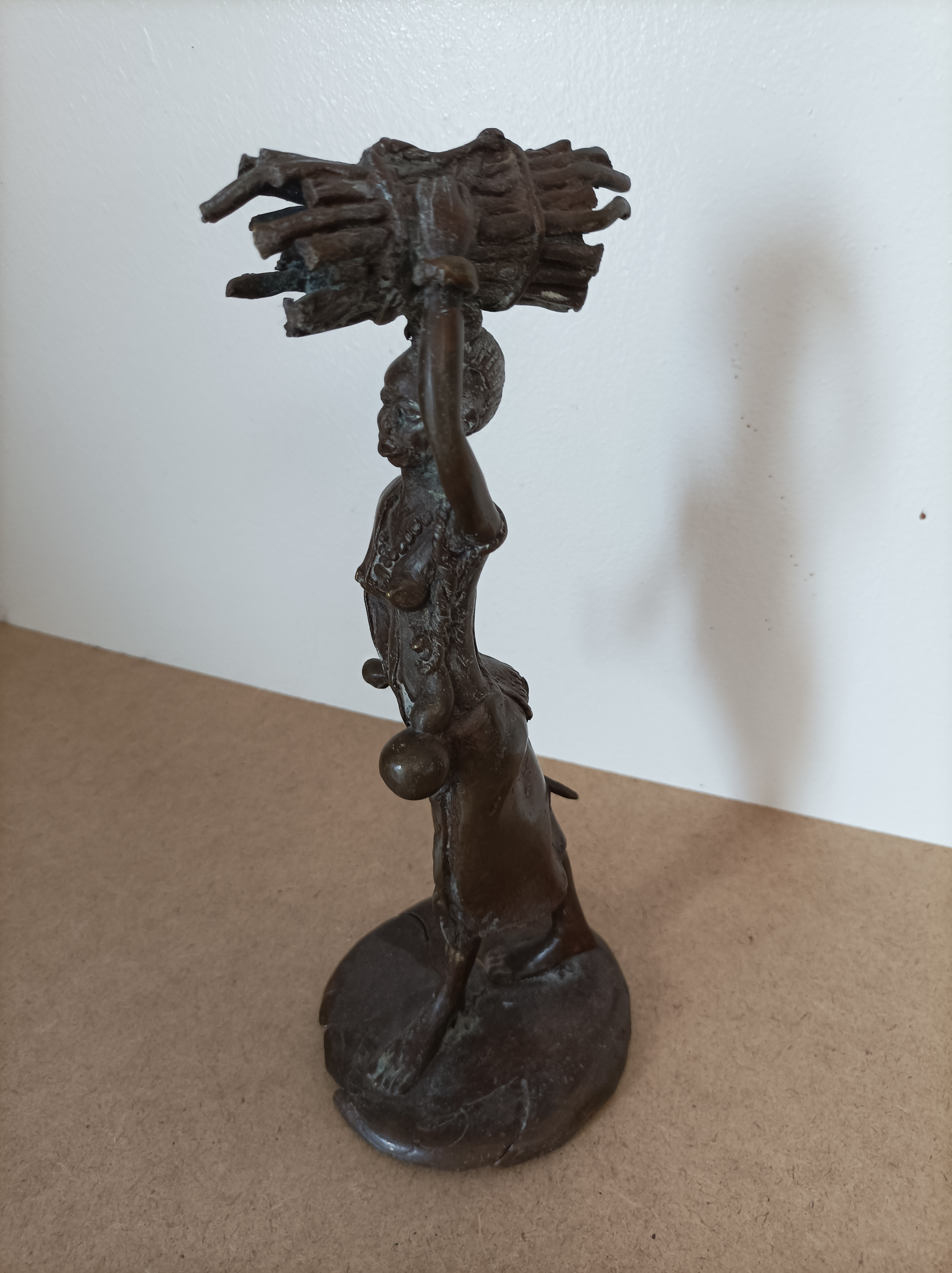 Statue africaine en bronze