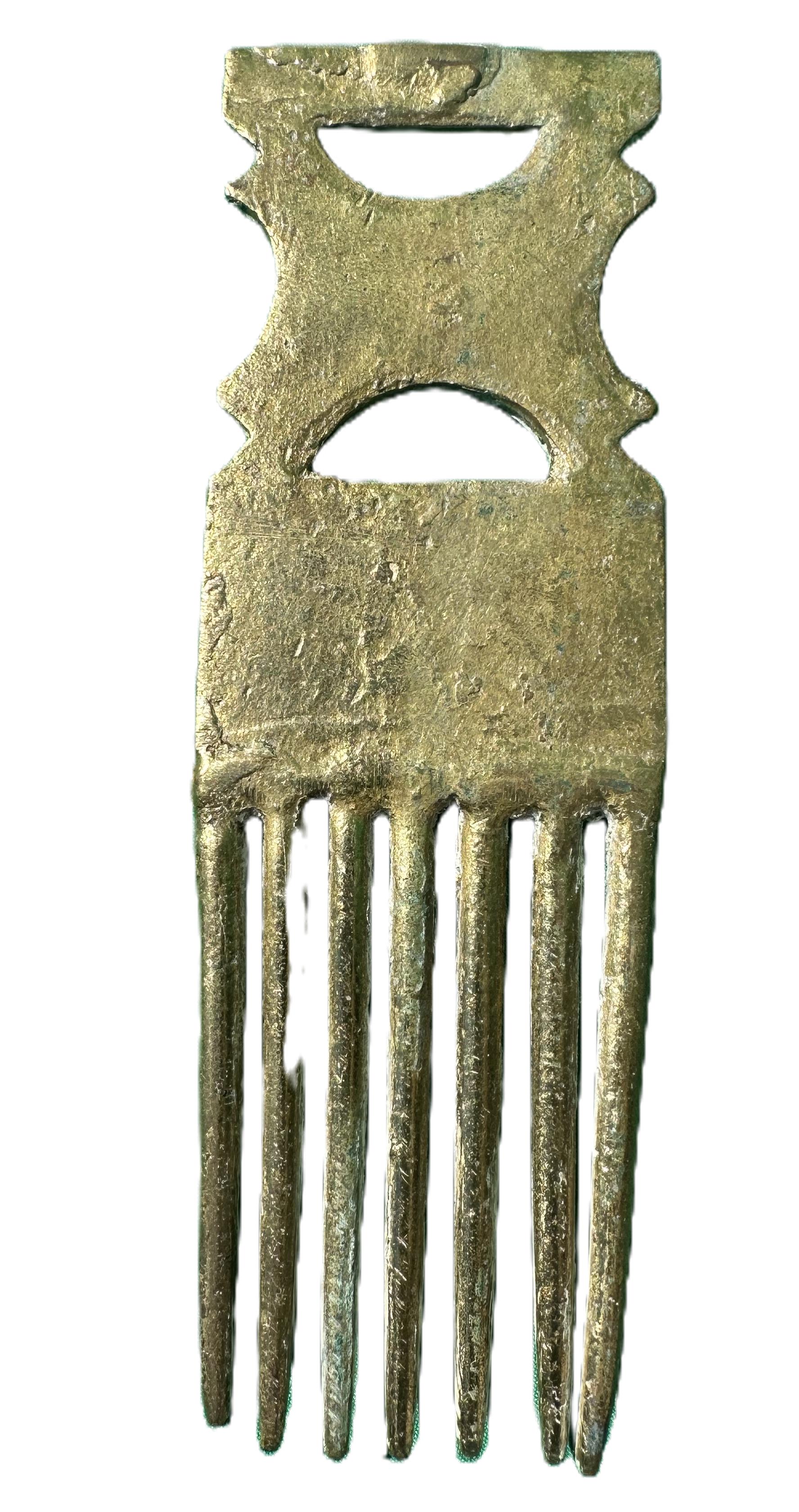 Peigne en métal artisanal