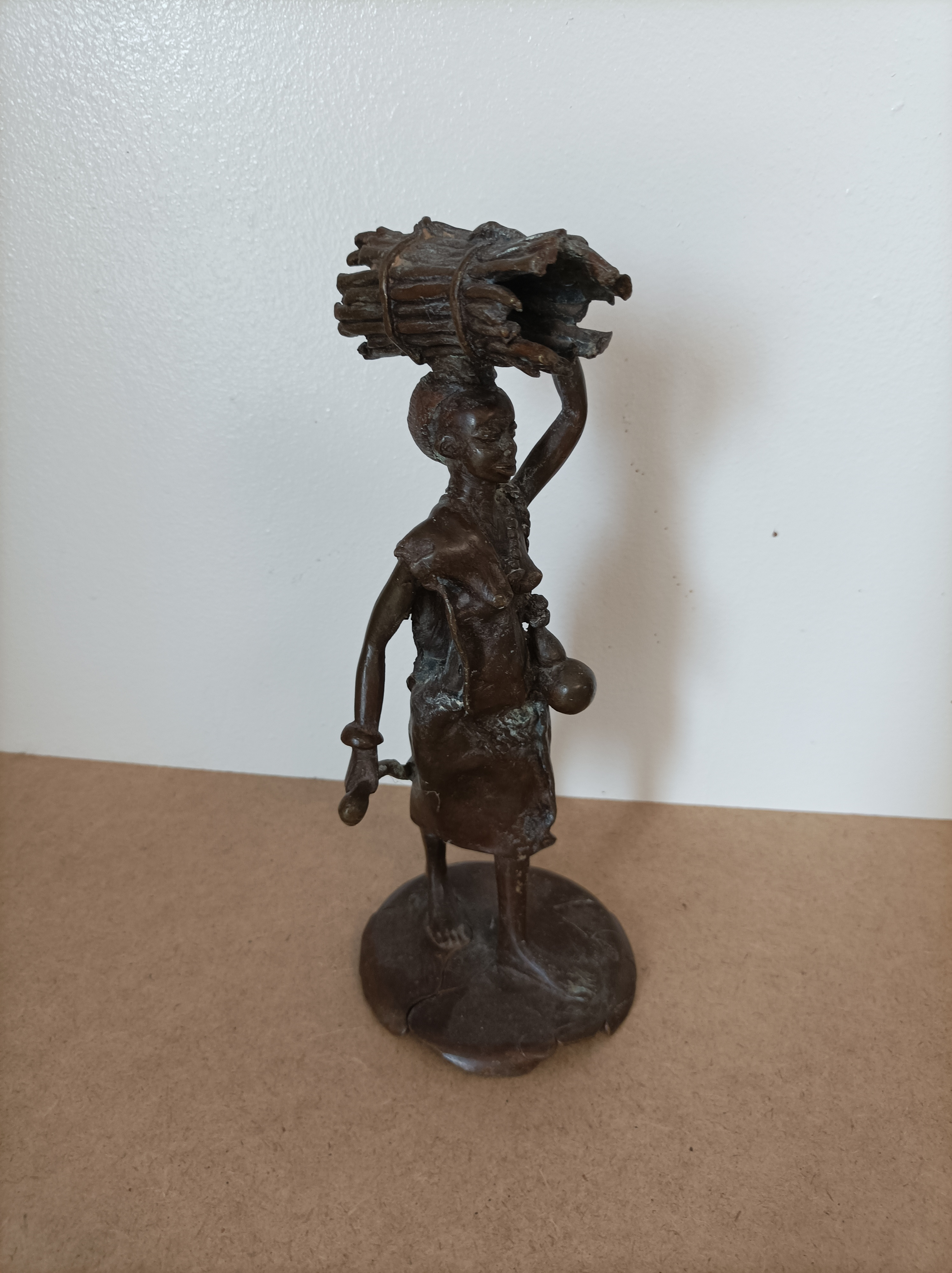 Statue africaine en bronze