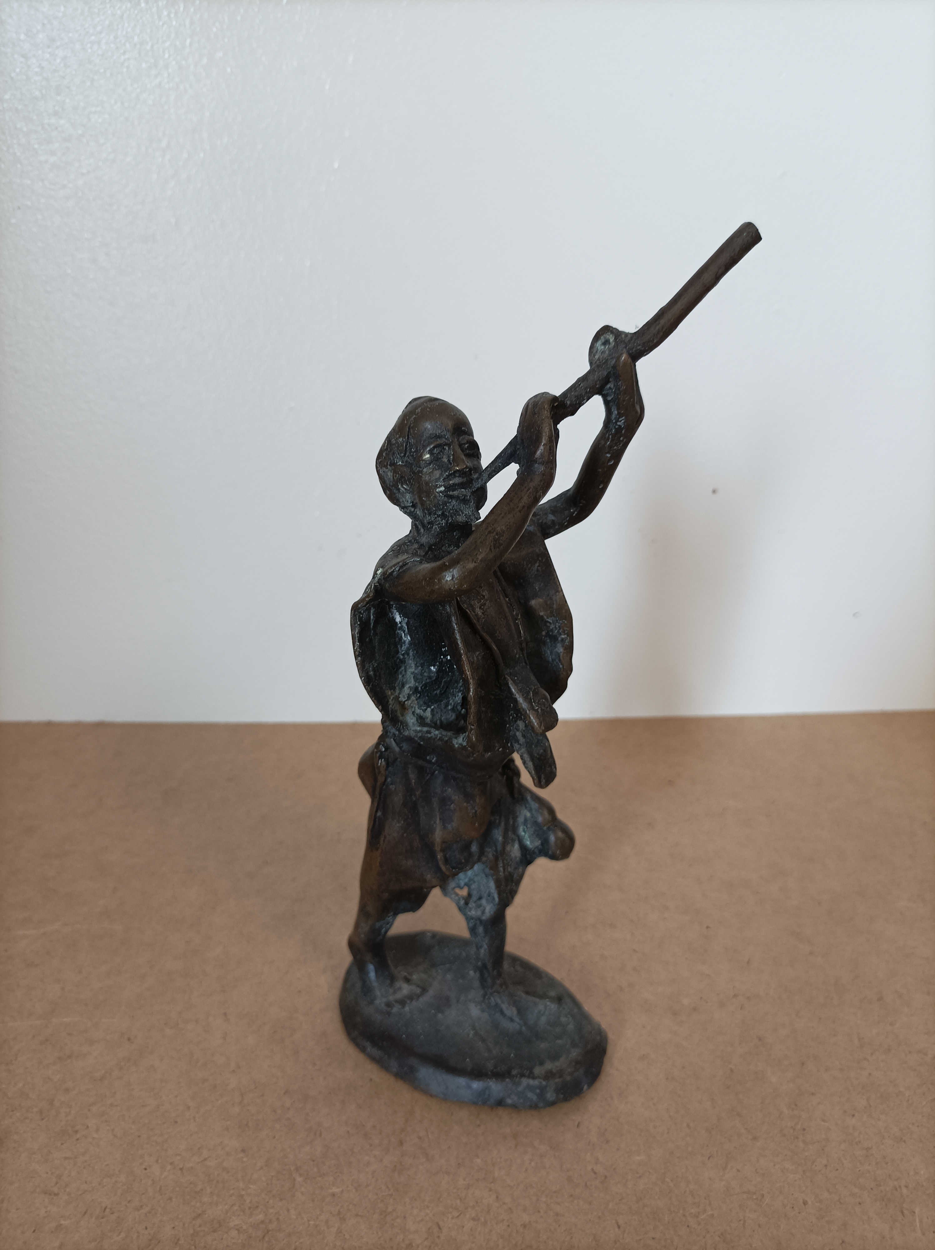 Statuette Joueur de Trompette en Bronze