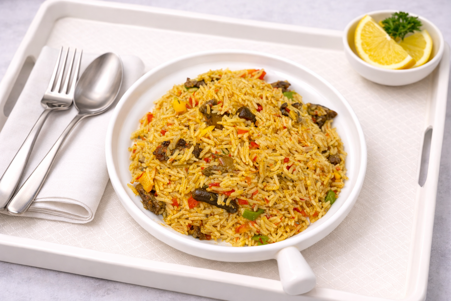 coconut seafood rice