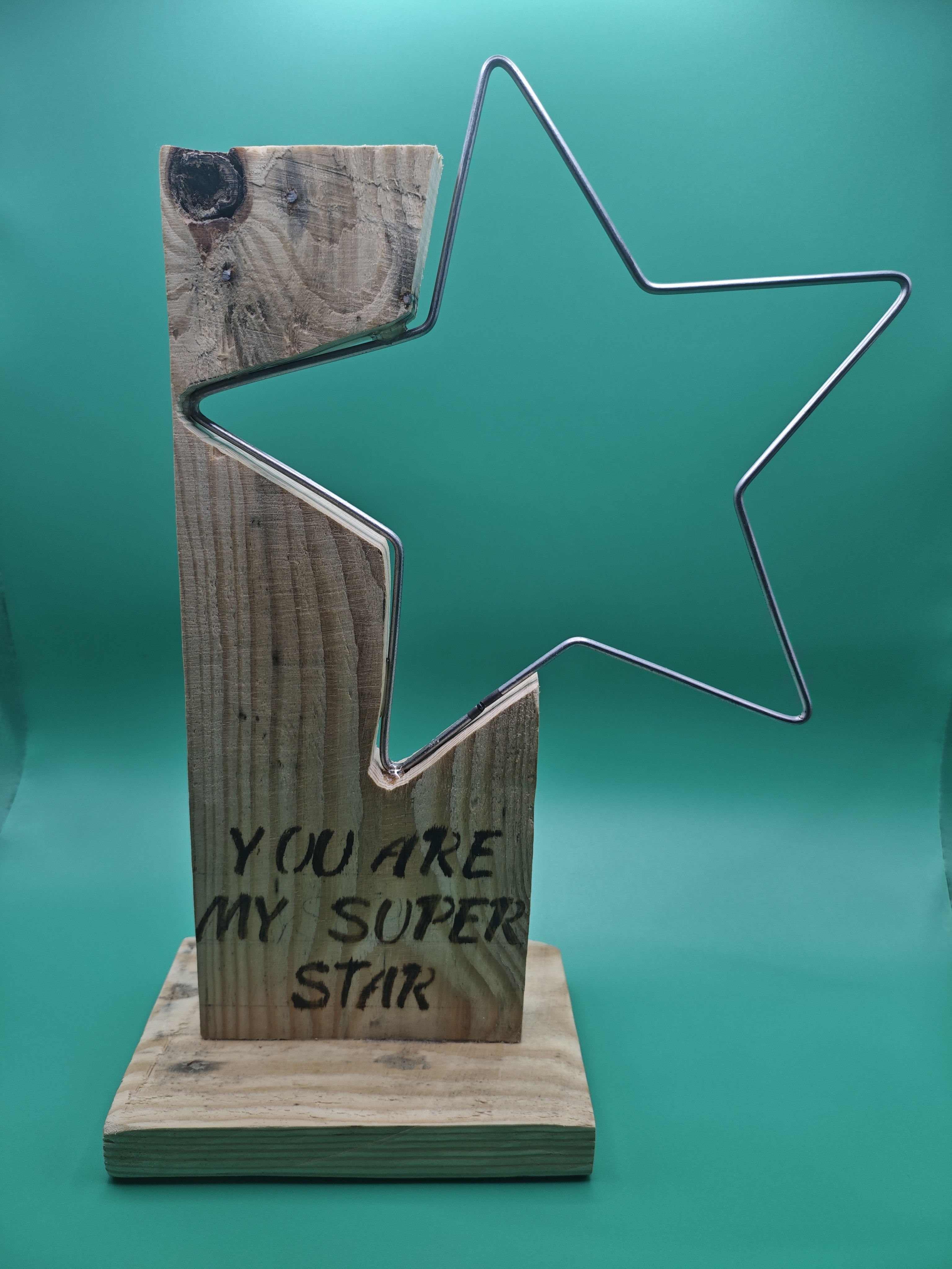 Super Star Wooden Trophy