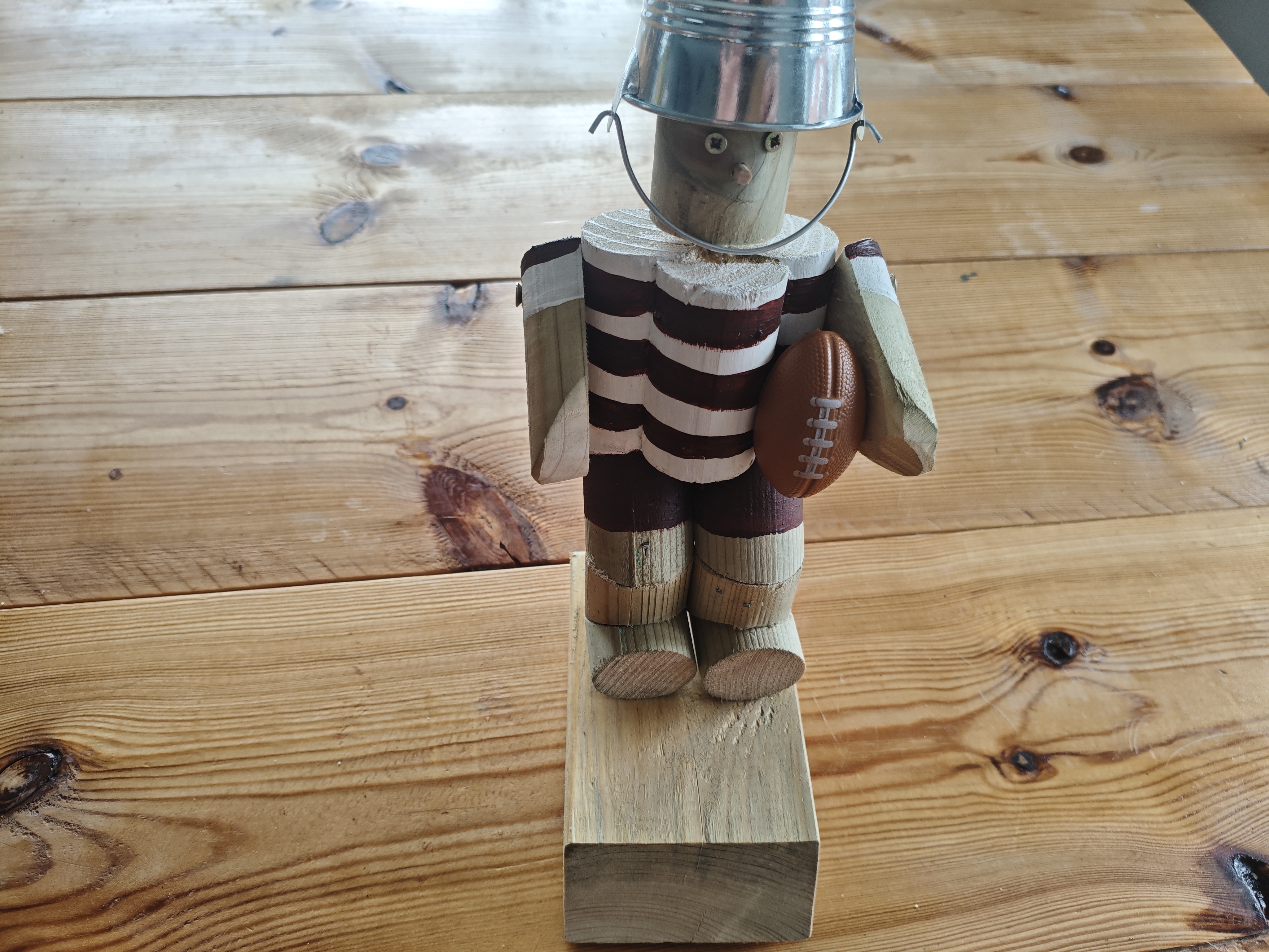 Handmade Rugby Player Figurine