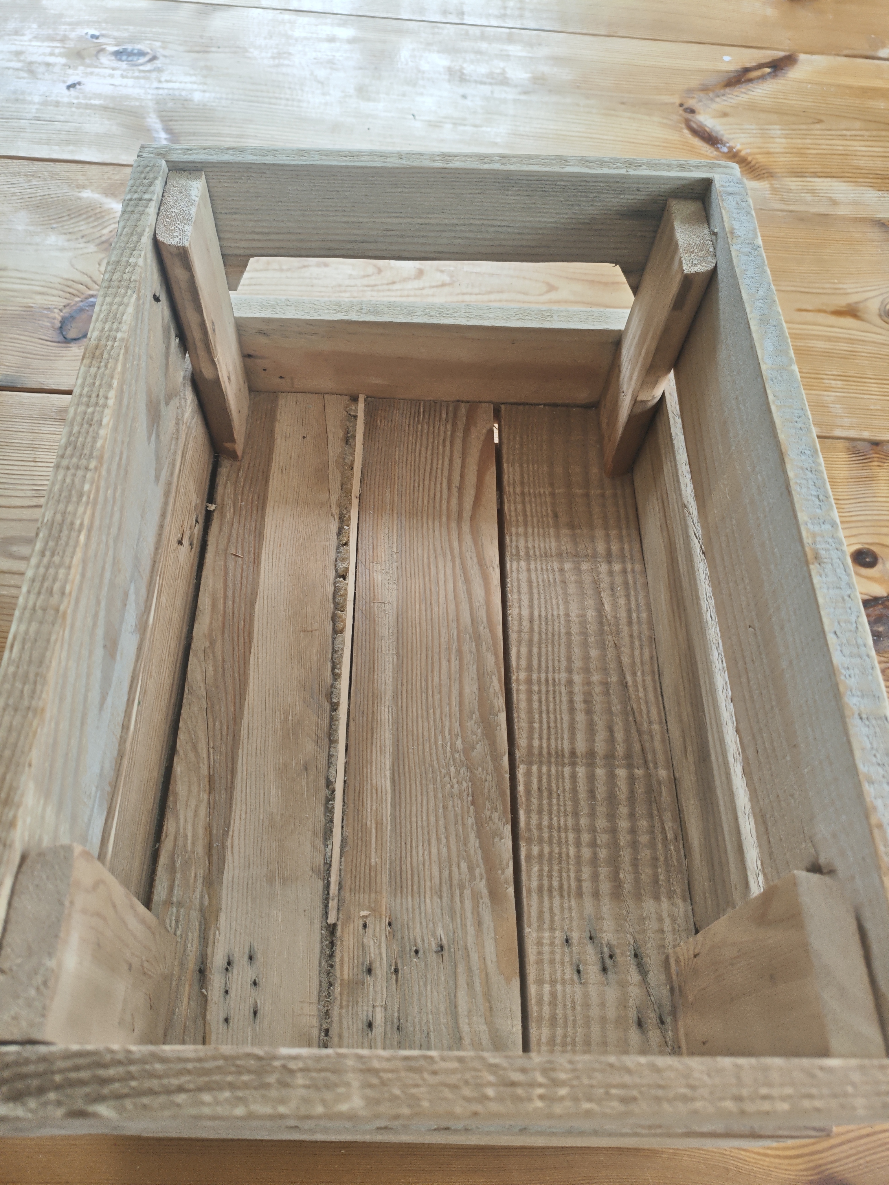 Rustic Wooden Storage/snack Crate