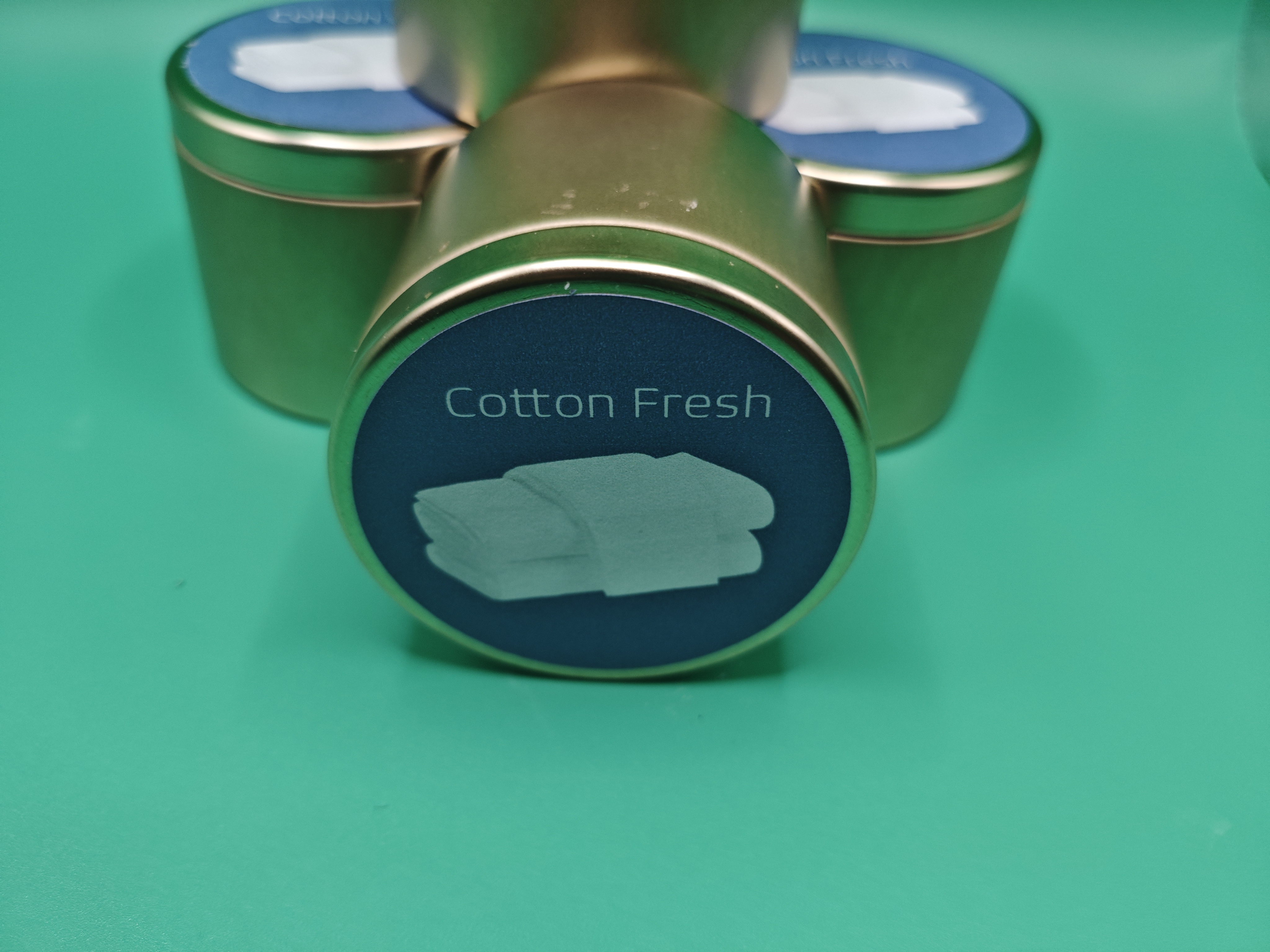 Cotton Fresh Scented Candle Tin