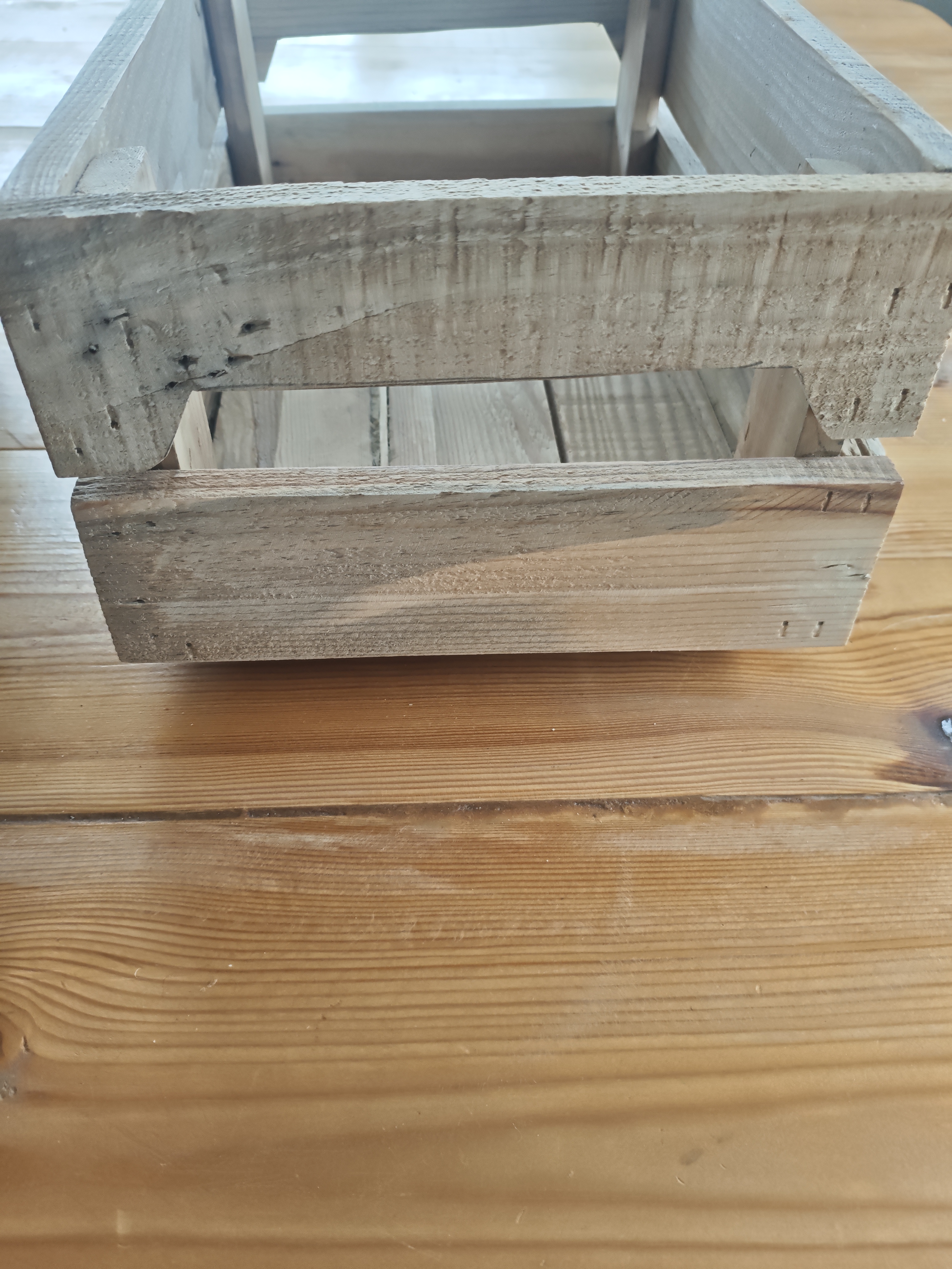 Rustic Wooden Storage/snack Crate