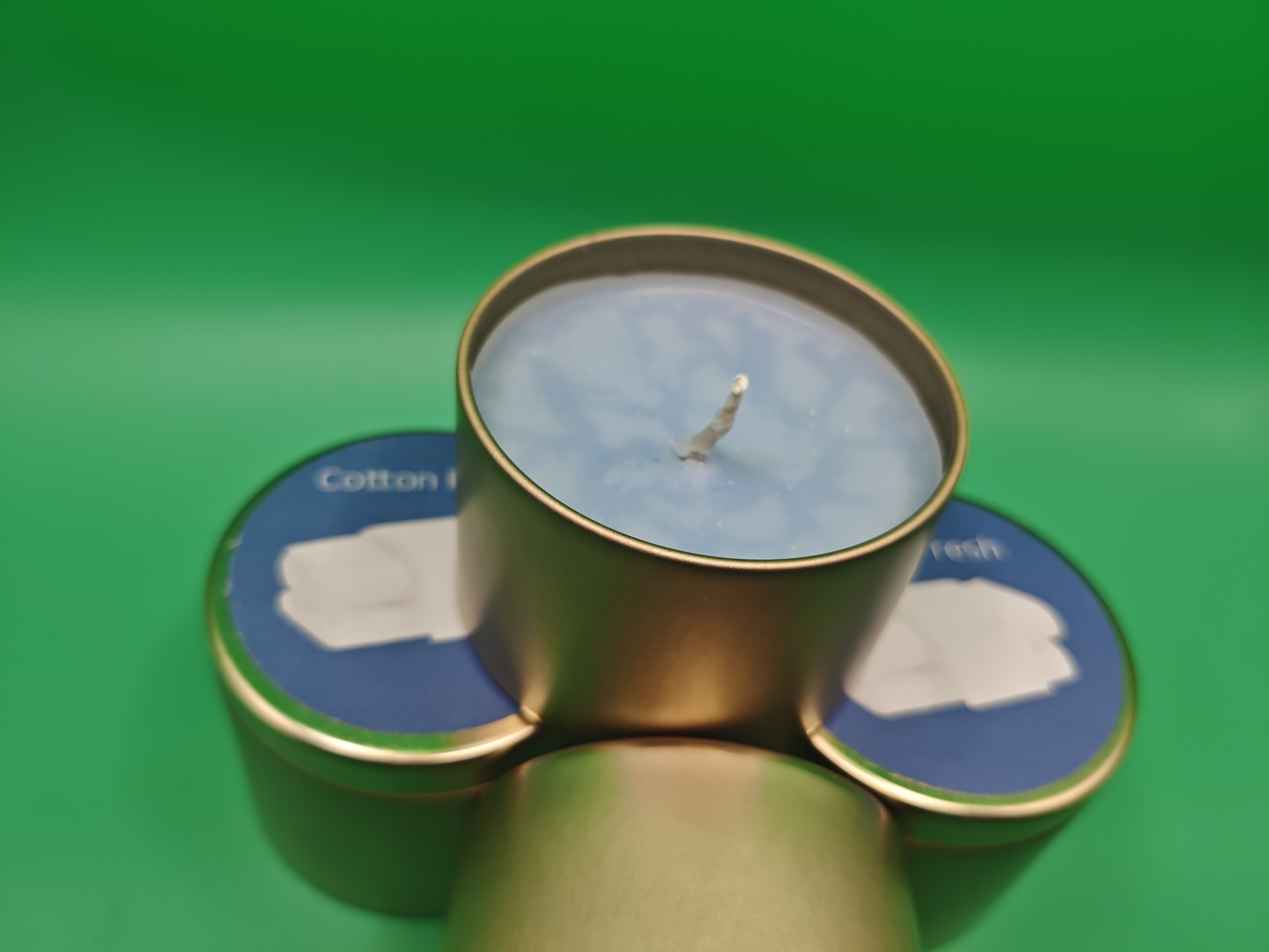 Cotton Fresh Scented Candle Tin