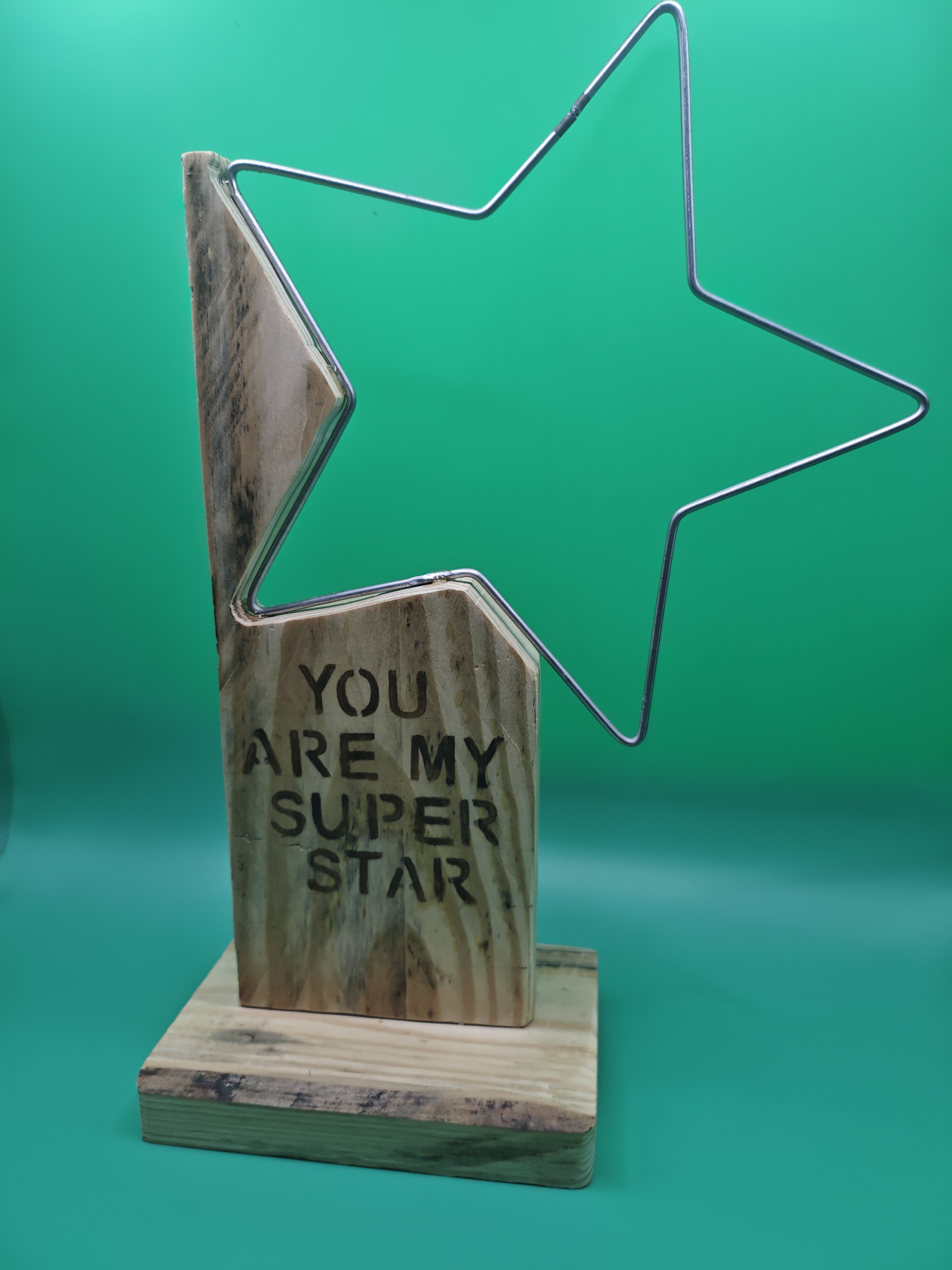 Super Star Wooden Trophy