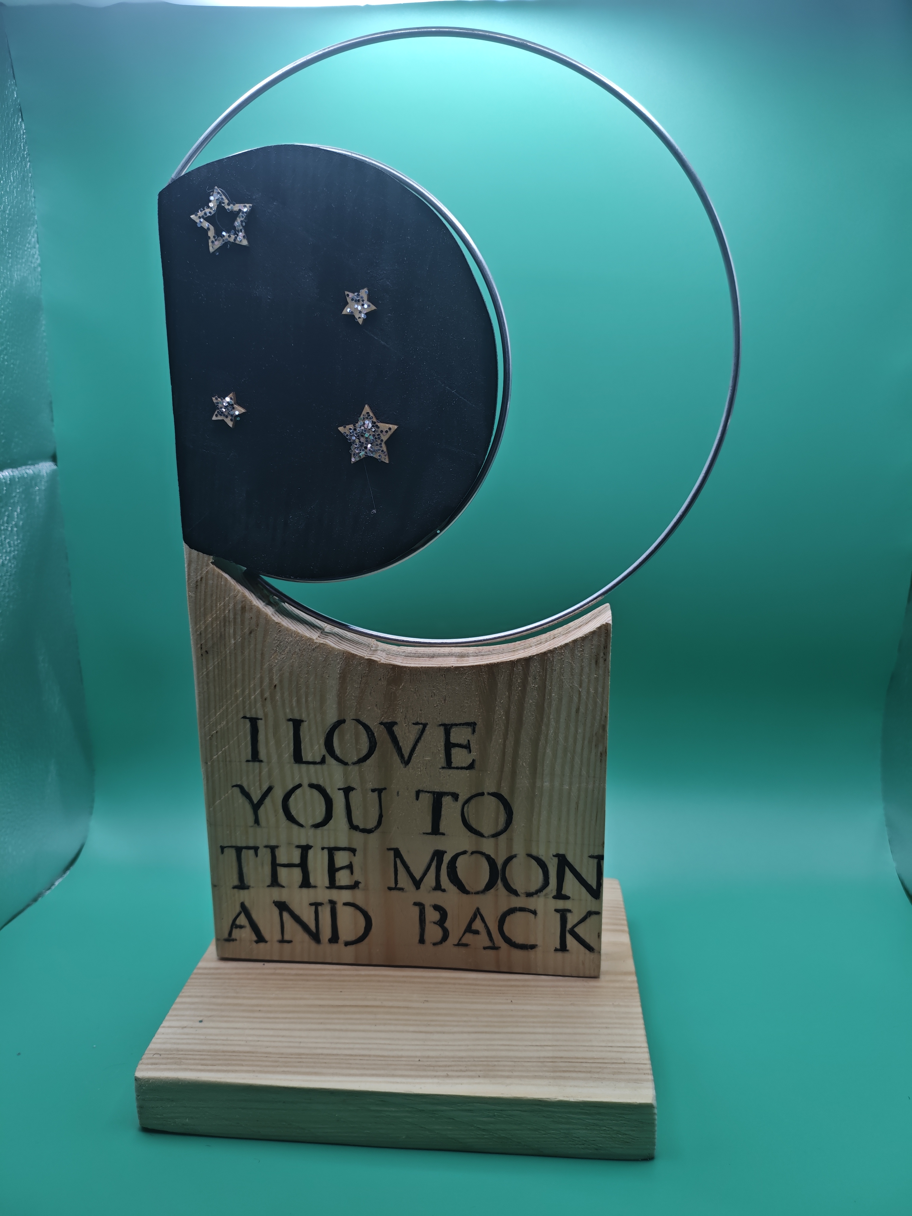 I Love You to the Moon and Back Sculpture