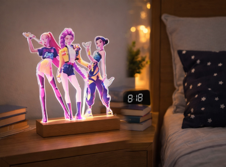 K-pop Demon Hunters LED Acrylic Lamp
