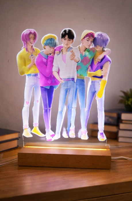 K-pop Saja Boys LED Acrylic Lamp
