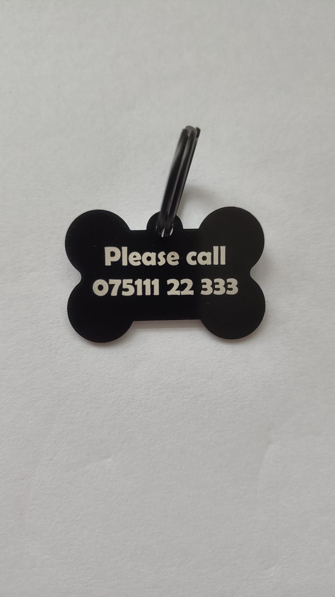 Personalised Dog Tag Bone Shape | Custom Engraved Pet ID Tag | Name Tag for Dogs | Engraved Metal Tag