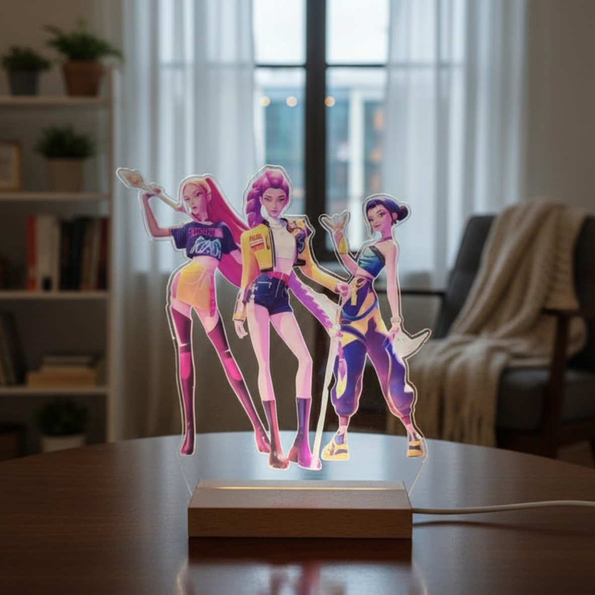 K-pop Demon Hunters LED Acrylic Lamp