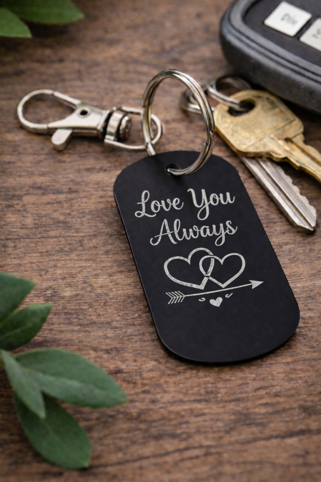 Custom Metal Stamping Blanks 5x3cm Aluminium Keychain Tags