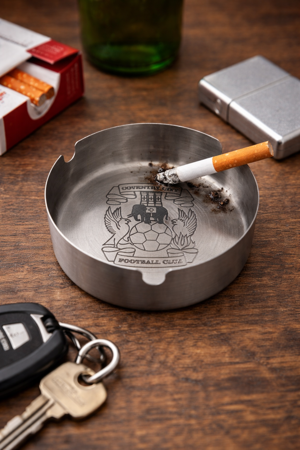 Personalised Metal Ashtray | Photo Logo Text Engraving | Gift for Him | Smoker Gift | Custom Design