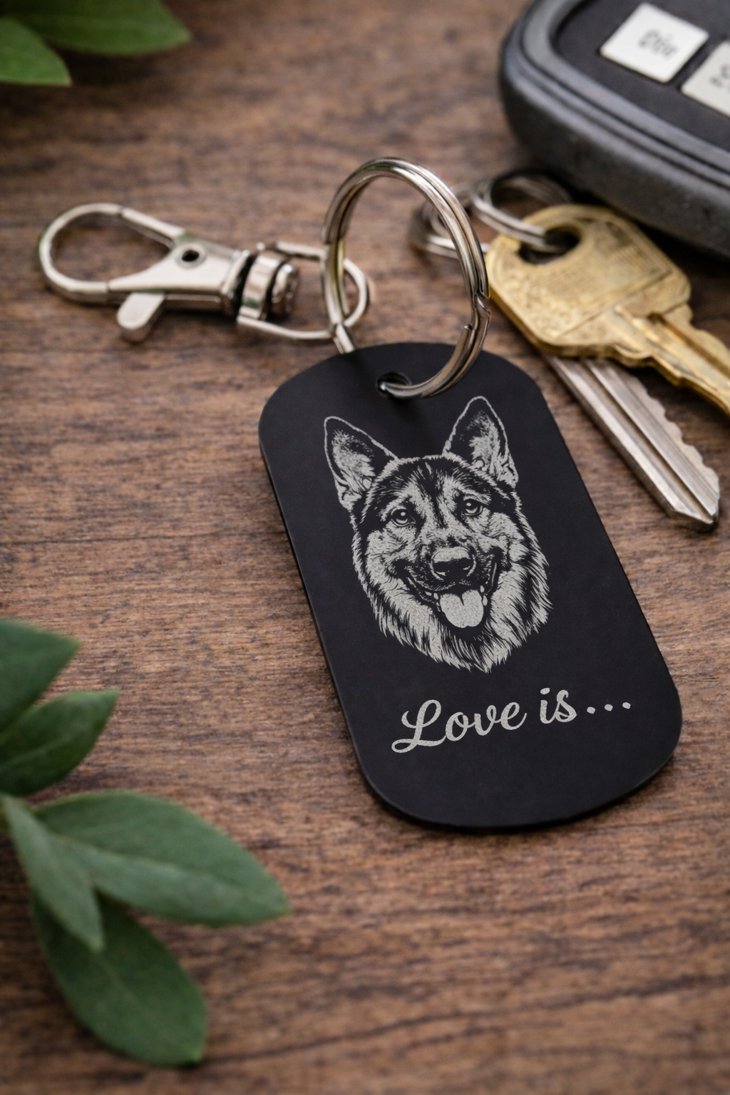Custom Metal Stamping Blanks 5x3cm Aluminium Keychain Tags