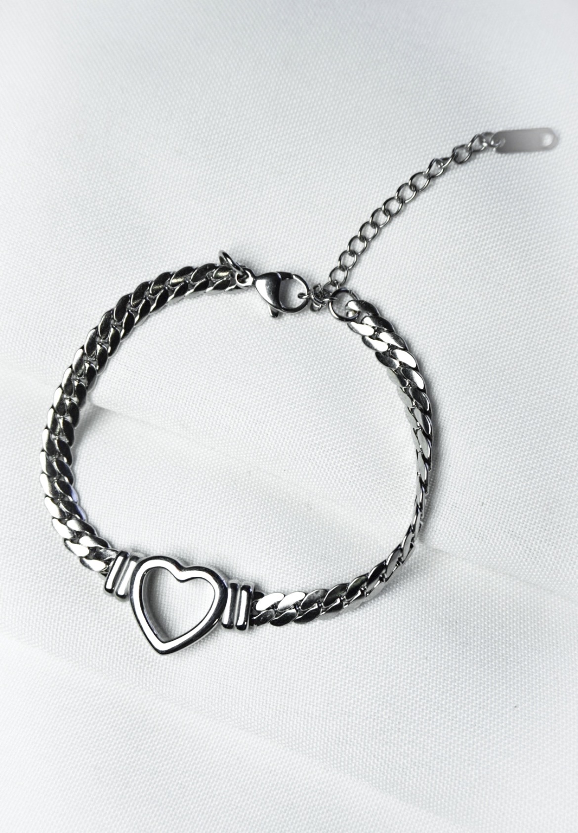 Heart Charm Chain Bracelet