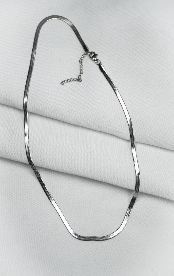 Sleek Silver  Necklace