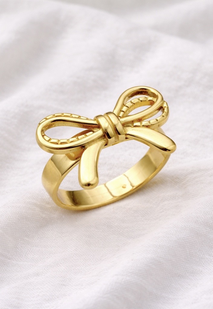 Gold Bow Ring